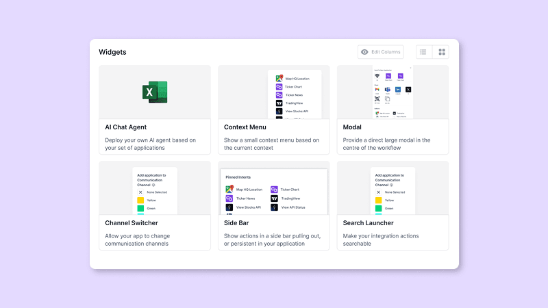 Widgets